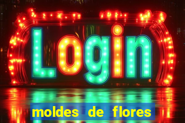 moldes de flores gigantes para imprimir